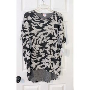 LuLaRoe Irma Tunic Top Floral Frog Print Casual Comfy Tee‎ Shirt Small NWT